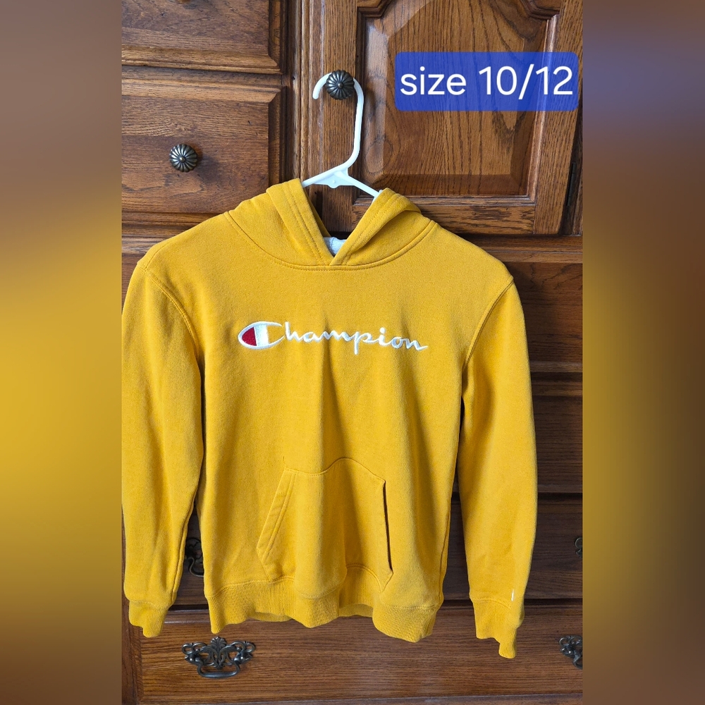 Champion Youth Yellow Hoodie